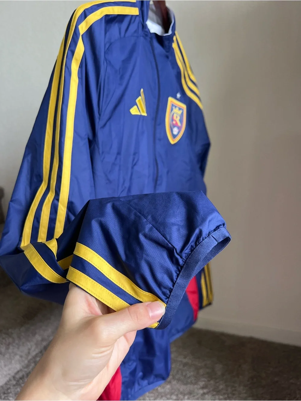 adidas Real Salt Lake Major League Soccer Jacket MLS Size S reversible